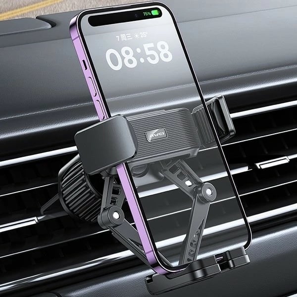 Mbajtës telefoni për veturë AWEI X39 Gravity, i zi