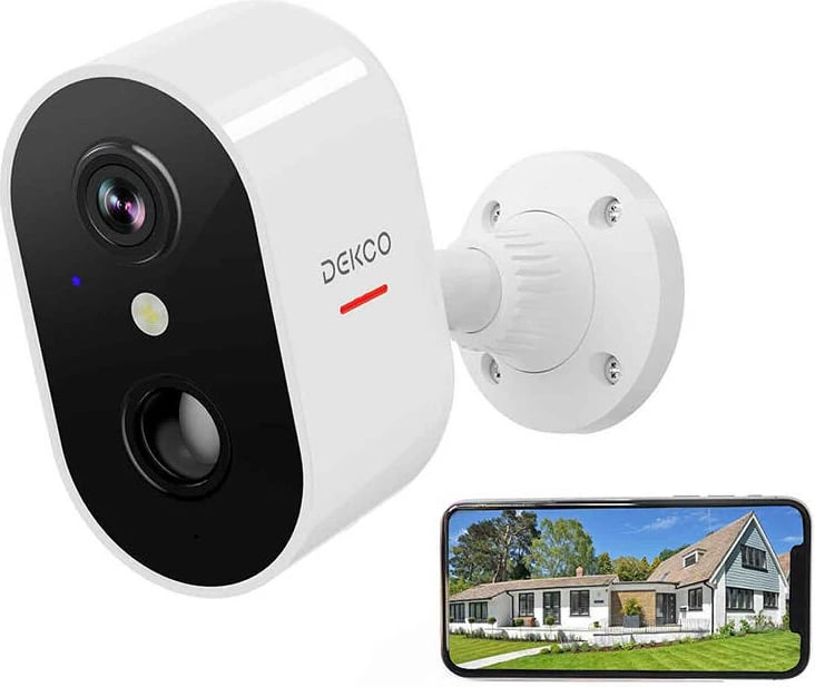 Kamerë IP jashtme DEKCO DC6L, 3MP HD, Wi-Fi, bardhë