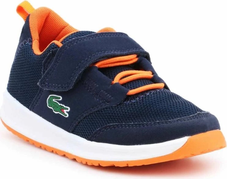 Këpucë lifestyle Lacoste për fëmijë, blu e portokalli