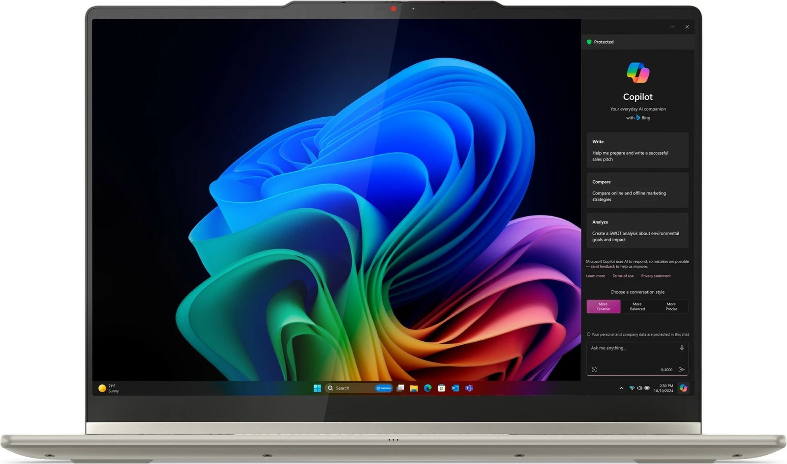 Kompjuter Lenovo Yoga 7 2-in-1 14AKP10 Ryzen AI 7 350, 16GB/1TB SSD, 14 inç, 2.8K, e bardhë