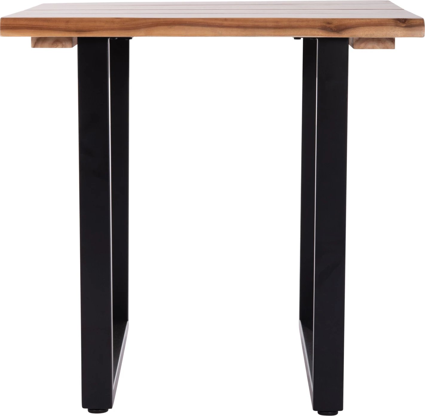 Tavolinë ngrënieje për jashtë, dru akacie natyrale, këmbë metalike, FRIGGO FH6294.01, 80x80x77cm