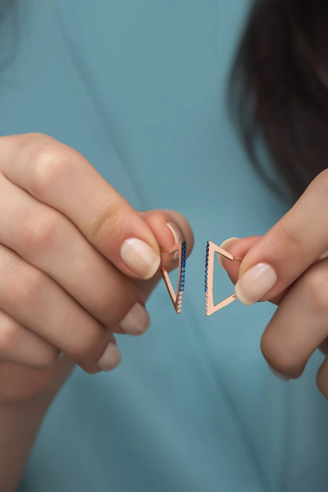 Vathë argjendi Jumeon, NRZ99271, ngjyrë rozë ari, kaltër e navy