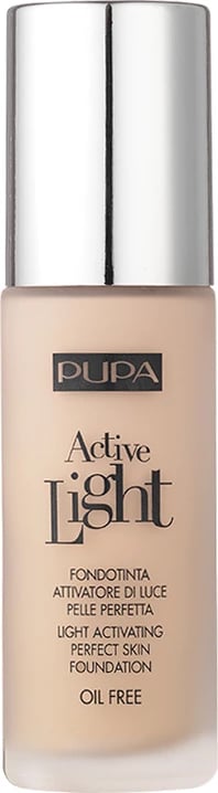 Fondatinë për femra Pupa Milano Active Light Perfect Skin Foundation SPF10 Oil-Free 020 Nude, 30ml