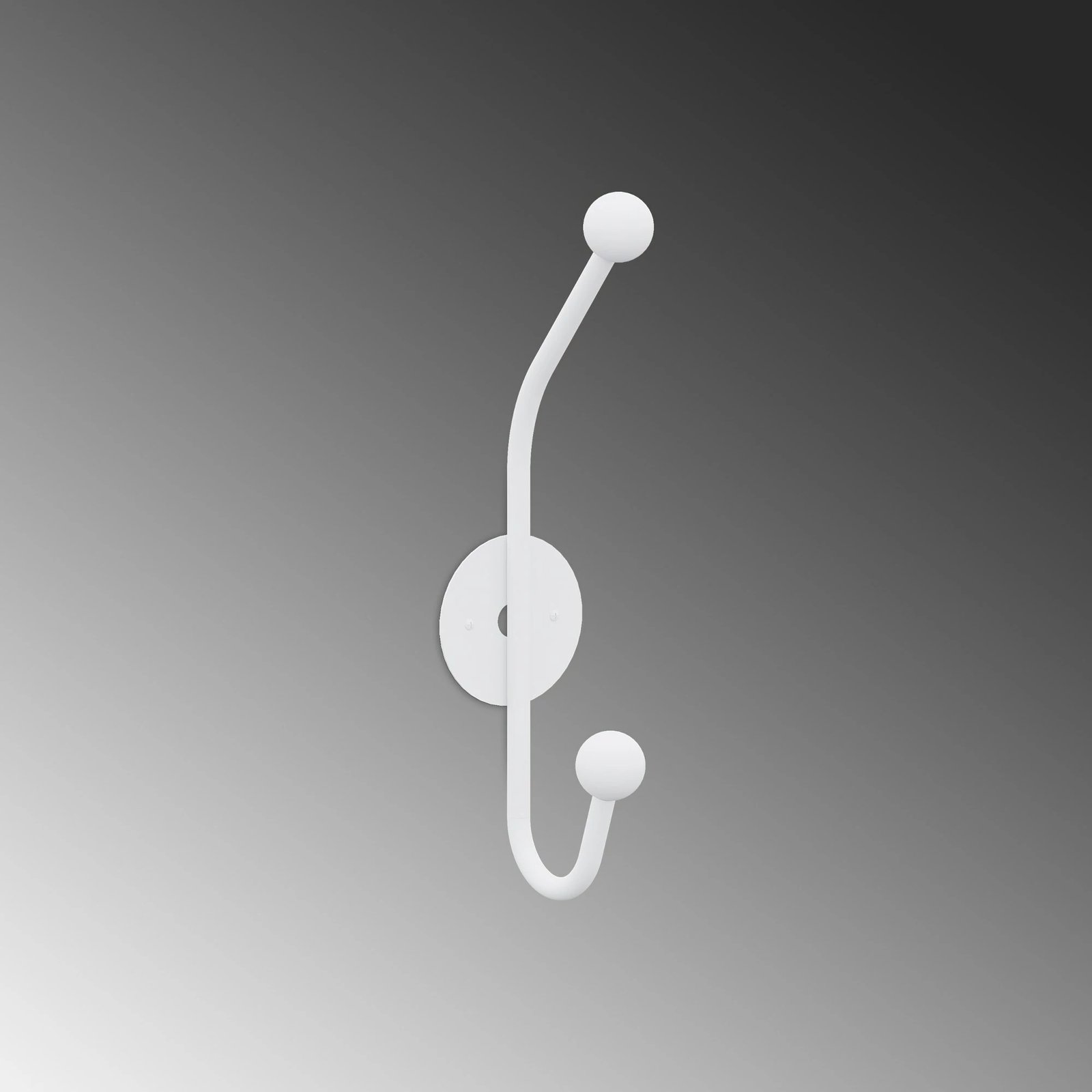 Varëse muri metalike Wallity, model Rhino-B, e bardhë