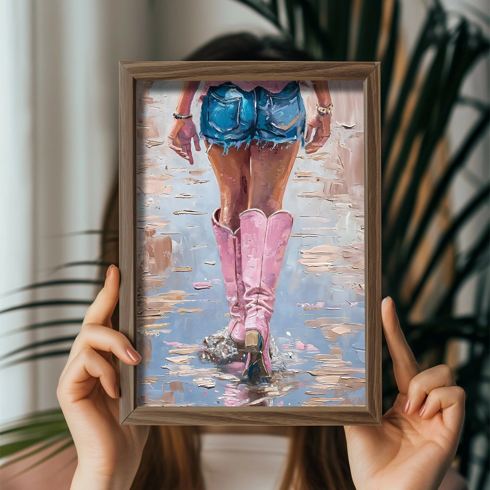 Pikturë dekorative me kornizë MDF, shumëngjyrëshe, Wallity, GE090-L, 35x47x3.5 cm