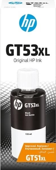 Ngjyrë printeri ink HP 1VV21AE, GT53XL, XL, e zezë