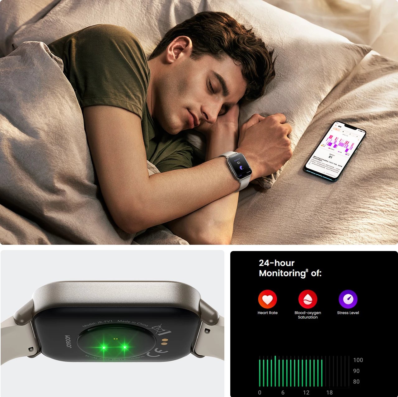 Smartwatch Joyroom Fit-Life JR-FT3S, 1.96", Bluetooth, 340 mAh, Titanium