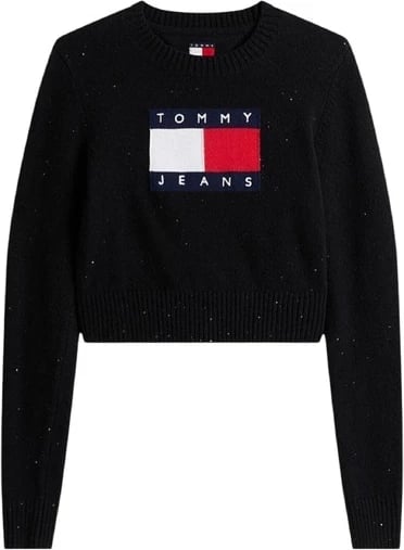 Xhemper femra Tommy Hilfiger Jeans i zi