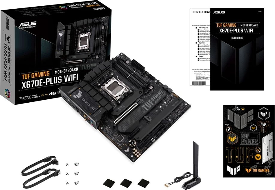 Pllakë amë Asus Tuf Gaming X670E-Plus WiFi, 128GB