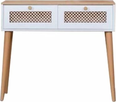 Komodë Skye Decor, ngjyrë e bardhë dhe lis, Goose