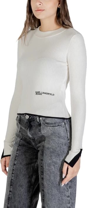 Xhemper femra Karl Lagerfeld Jeans, e bardhë