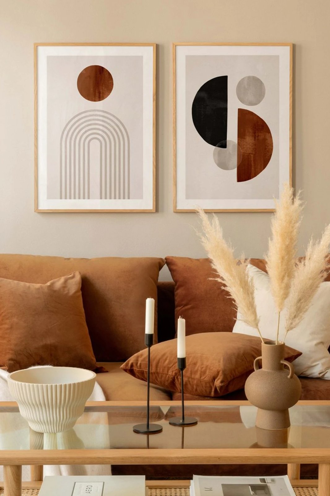 Piktura dekorative me kornizë (2 copë), Wallity, Artcerceve7