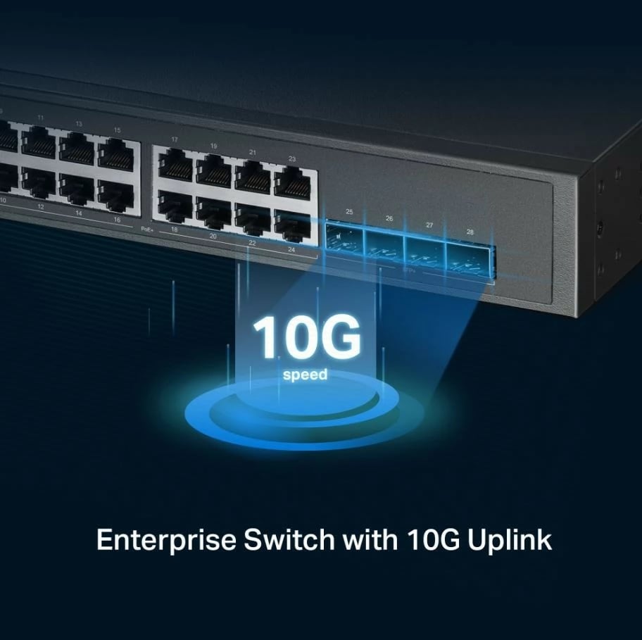 Switch TP-LINK SG3428XPP-M2, 24x2.5GE PoE+, 4SFP+, i zi