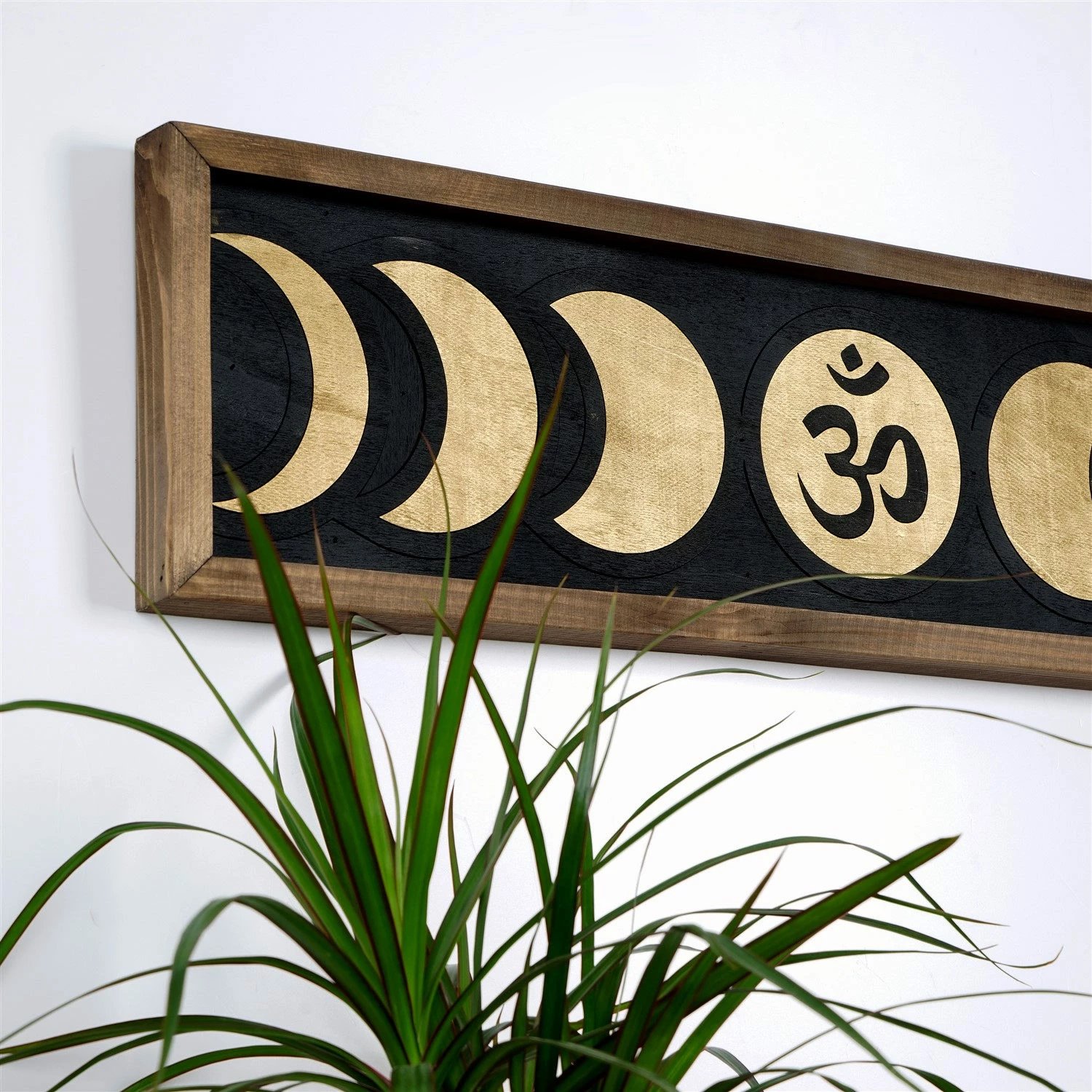 Aksesor dekorativ prej druri për mur, Wallity, ART057