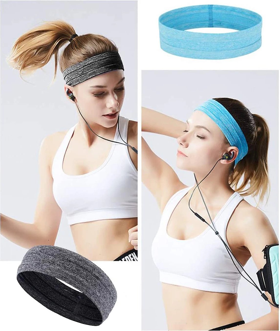 Shirit elastik për kokë Hurtel për vrapim dhe fitnes, portokalli Shirit elastik për kokë Hurtel për vrapim dhe fitnes, portokalli
