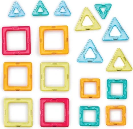 Set lodër për fëmijë Magnimake Bright Starter, 18 pjesë  