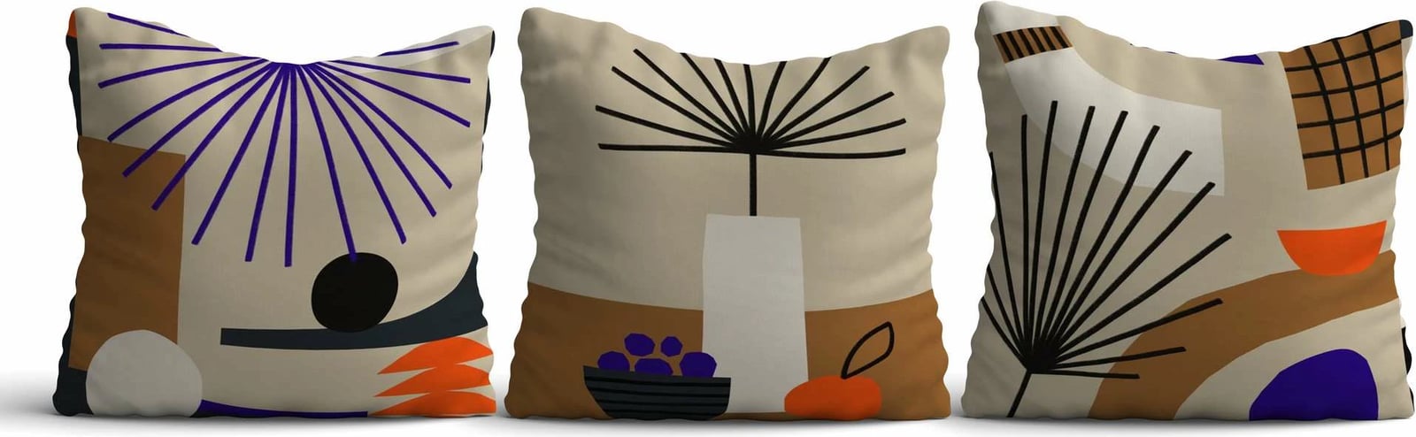 Set mbulesash për jastëkë, dizajn Aberto, Asr_plw25 - 35, 3 copë