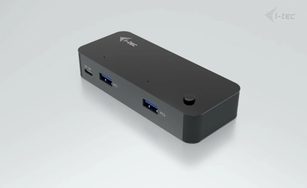 HUB KVM universal i-tec CAKVMHUB2A2C, 2x USB-C, 2x USB-A 3.0, i zi