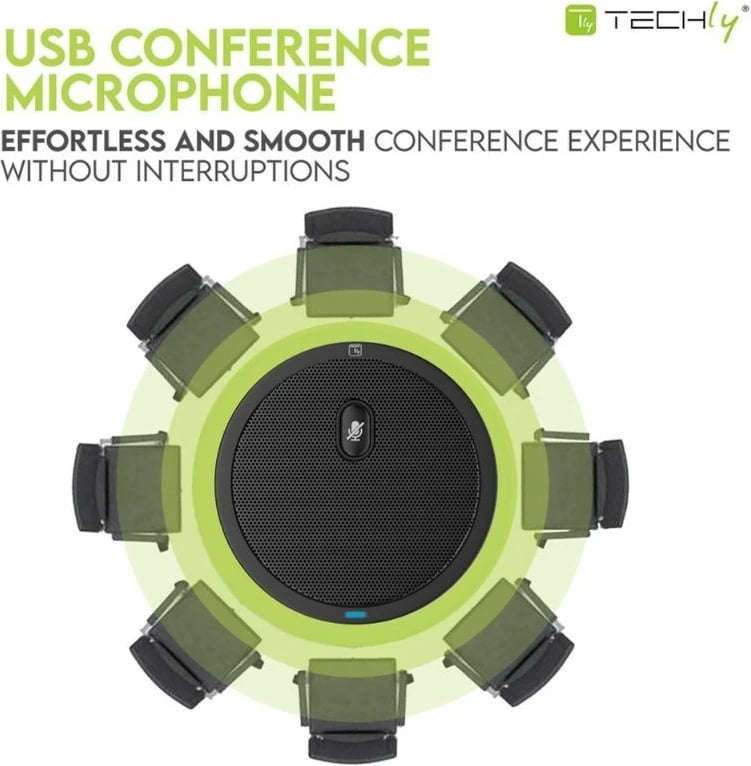 Mikrofon konferencash Techly ICC SH-22, omnidireksional, USB 2.0, i zi Mikrofon konferencash Techly ICC SH-22, omnidireksional, USB 2.0, i zi