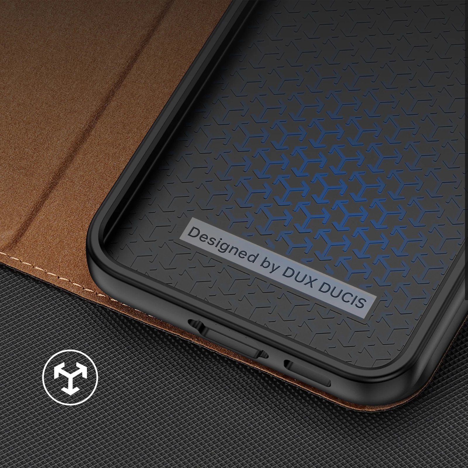 Mbështjellës Dux Ducis Skin X2 për Samsung Galaxy S23+, me kapak, portofol dhe qëndrim, Kafe Mbështjellës Dux Ducis Skin X2 për Samsung Galaxy S23+, me kapak, portofol dhe qëndrim, Kafe