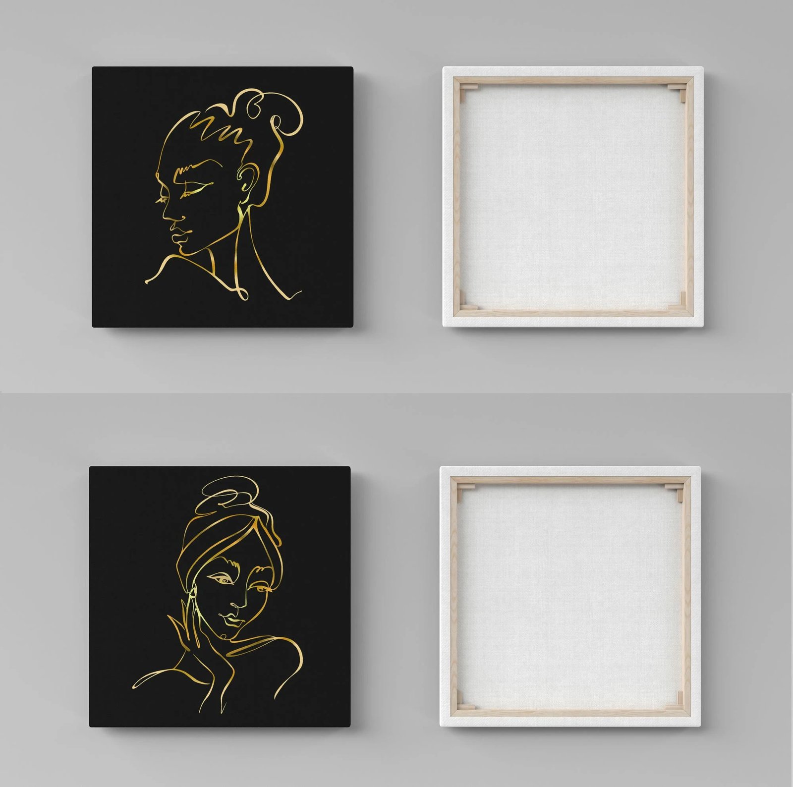 Pikturë dekorative në kanavacë (2 copë), Wallity, ASR2-CNV25-7, 40x40 cm