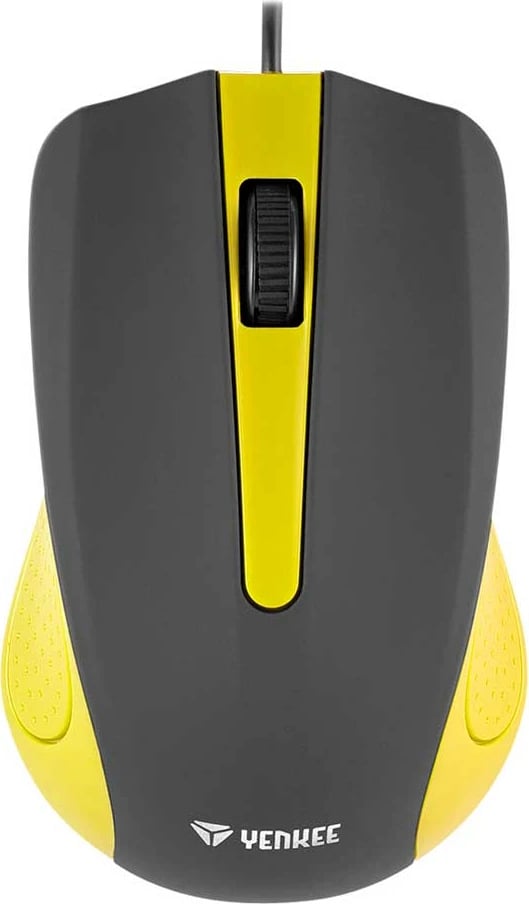 Maus YENKEE YMS 1015YW - USB, e zezë/i verdhë