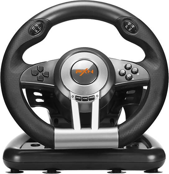 Timon gaming PXN V3 me pedale, për PC/PS3/PS4/XBOX ONE/SWITCH, i zi
