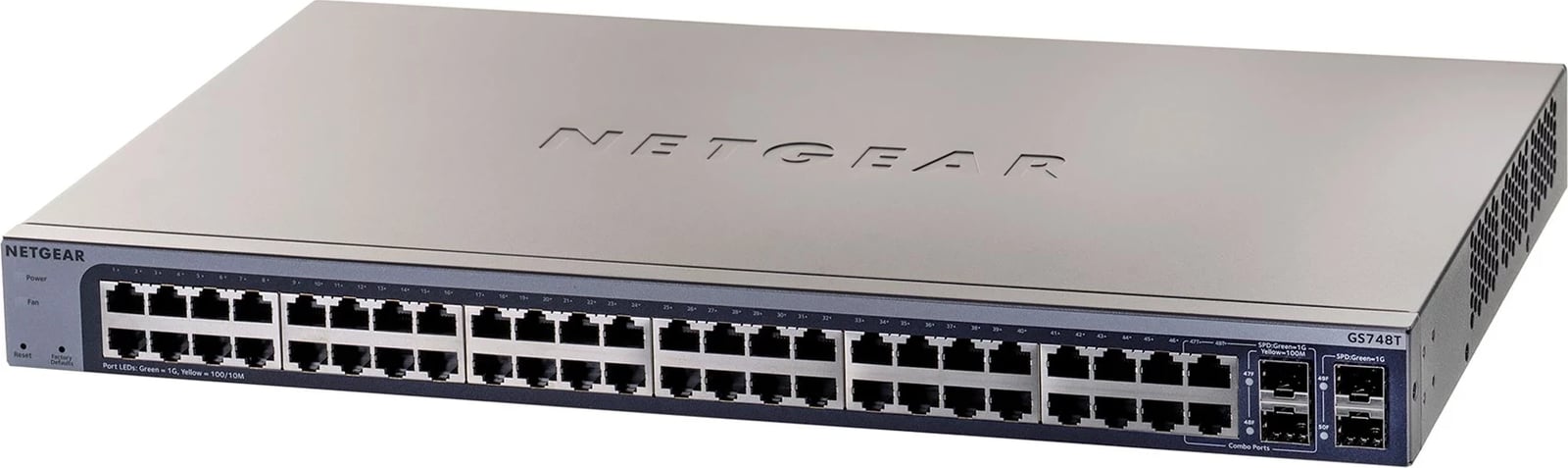 Switch i menaxhuar NETGEAR GS748Tv6, 48 porta Gigabit Ethernet, 2 SFP, Gri Switch i menaxhuar NETGEAR GS748Tv6, 48 porta Gigabit Ethernet, 2 SFP, Gri