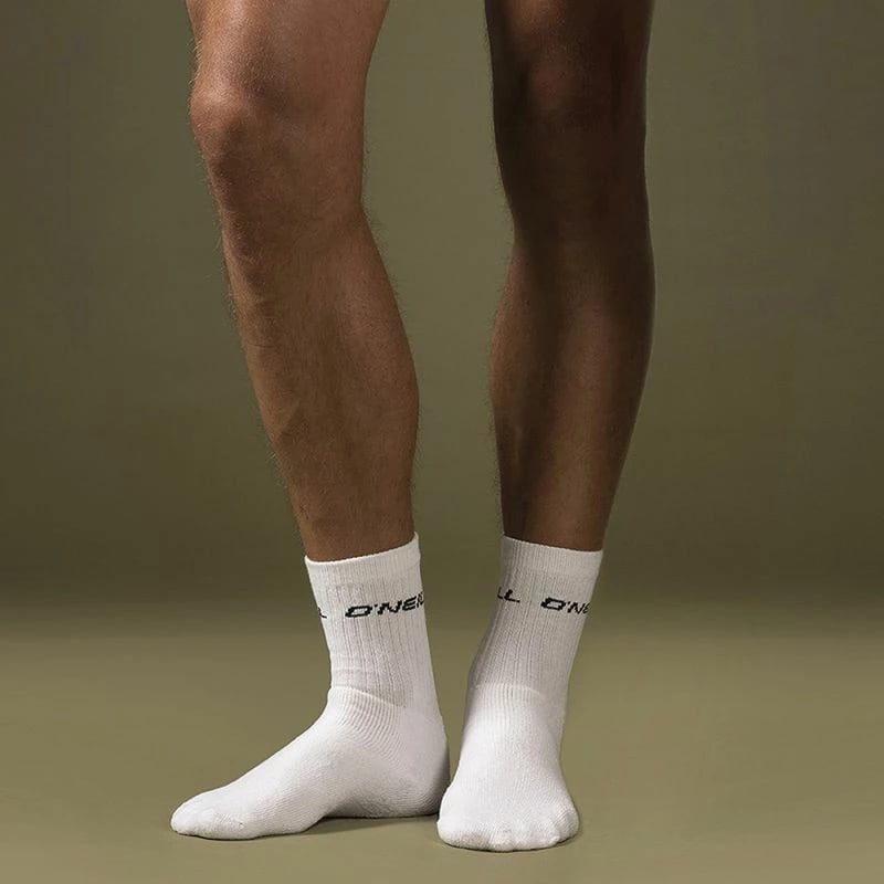 Çorape sportive O'Neill, unisex, të bardha