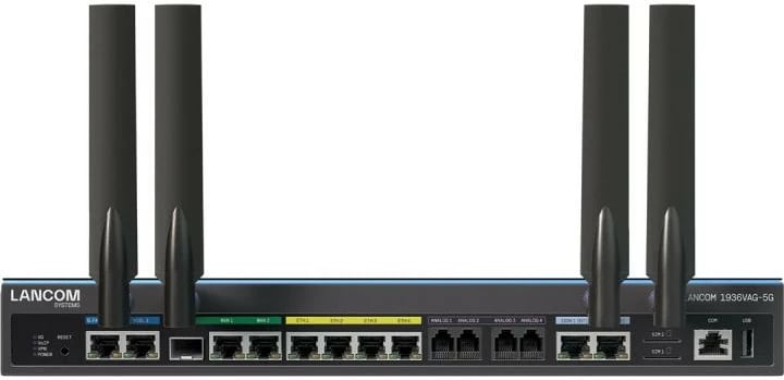 Gateway SD-WAN VoIP LANCOM 1936VAG-5G, dy modema VDSL supervectoring, 5G dual-SIM, SFP/TP, Gigabit Ethernet, EU