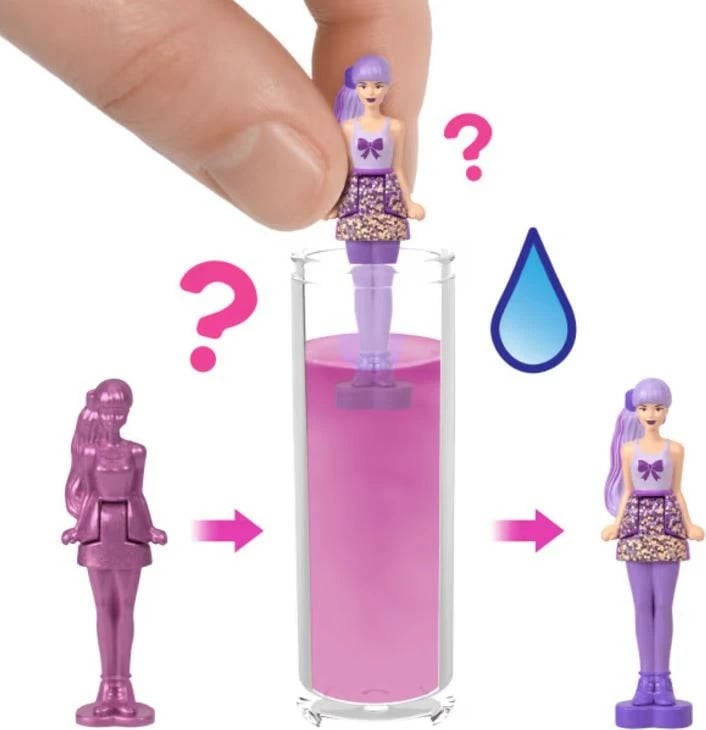 Lodër mini Barbie Mattel Mini BarbieLand Color Reveal HYF28, plastikë, 3.8 cm