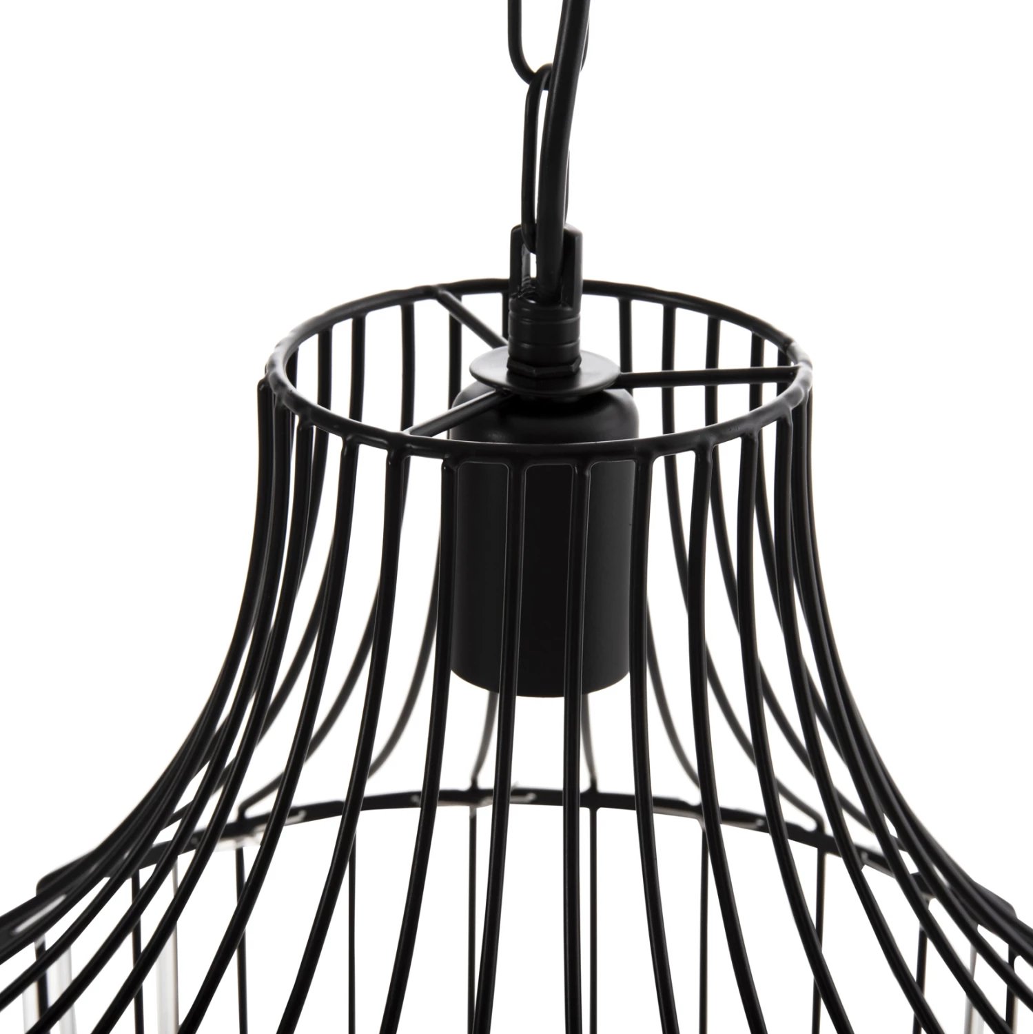 Llambë varëse tavani, metal i zi dhe qelq, FH4093, Φ29x38-137Hcm Llambë varëse tavani, metal i zi dhe qelq, FH4093, Φ29x38-137Hcm
