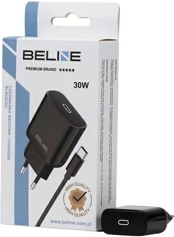 Karikues muri Beline BLNCB30, 30W, me kabllo USB-C, i zi