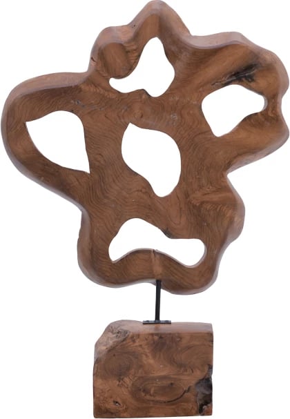 Dekor tavoline Strab Inart dru natyral teak-metal 49x15x70cm Dekor tavoline Strab Inart dru natyral teak-metal 49x15x70cm