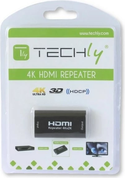 Përsëritës HDMI Techly 100501, 4Kx2K, deri 40m, i zi Përsëritës HDMI Techly 100501, 4Kx2K, deri 40m, i zi