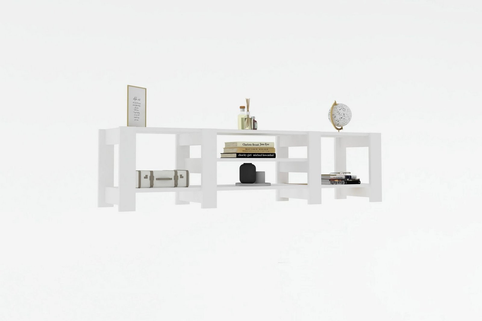 Komodë për TV, ngjyrë e bardhë, Skye Decor