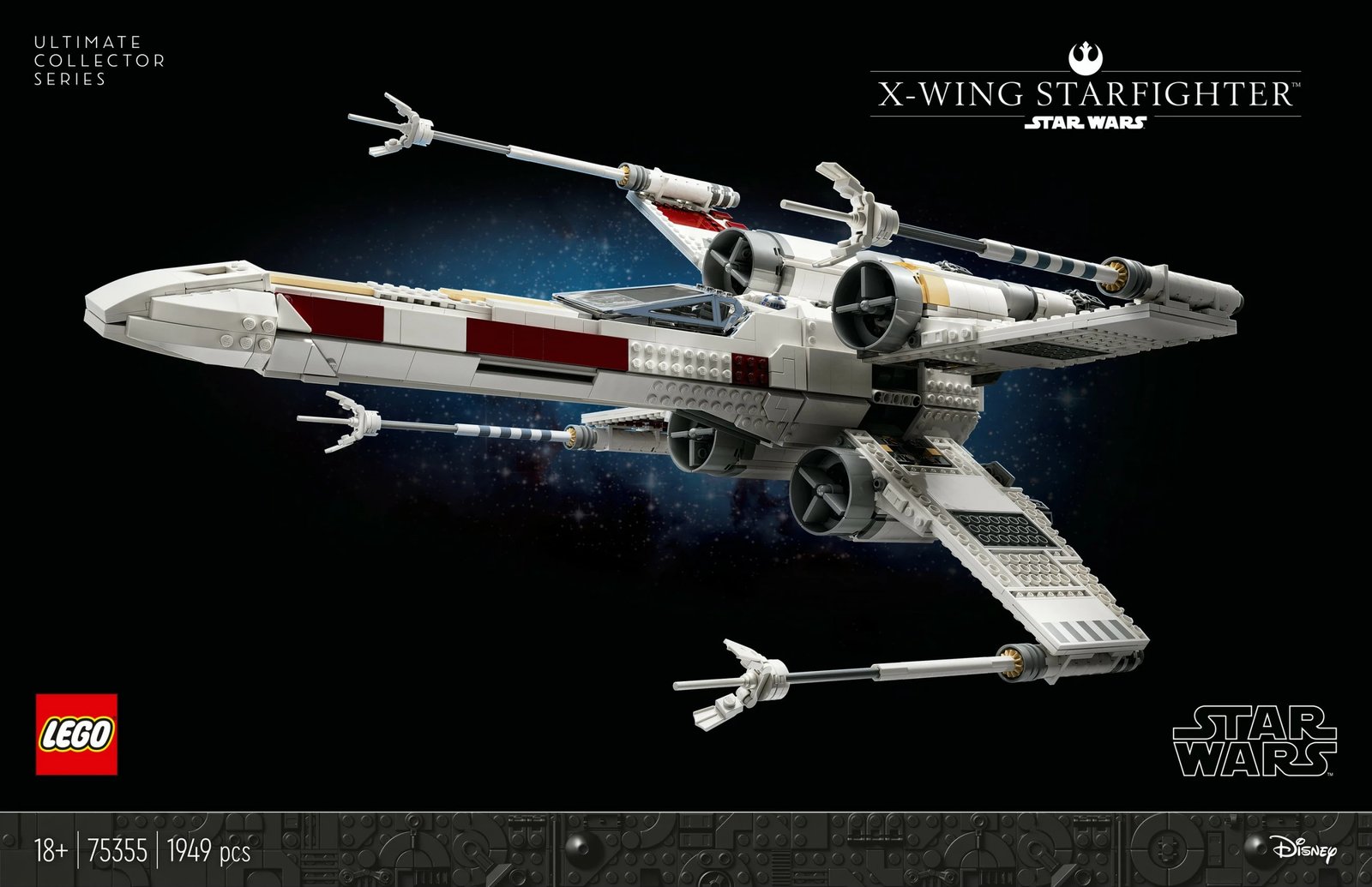Set ndërtimi LEGO Star Wars X-Wing Starfighter 75355, 1953 pjesë, multikolor