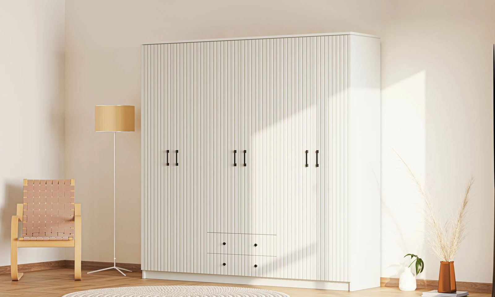 Dollap Skye Decor, ngjyrë e bardhë mat, RB-185-06