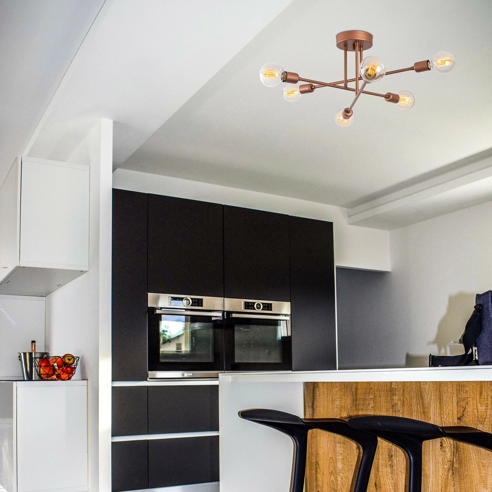 Llambë tavani Opviq, Flower, bakër, 173-AV