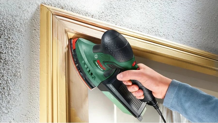 Multi-sharrë Bosch PSM 200, 200W, me rregullim shpejtësie, set letre zmerile, e gjelbër/zezë