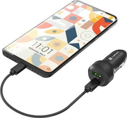 Karikues veture Natec Coney NUC-1980, 48W, 1x USB, 1x USB-C, i zi