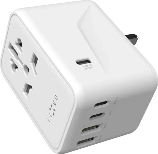 Karikues Fixed 3x USB-C + 2x USB-A 65W i bardhë