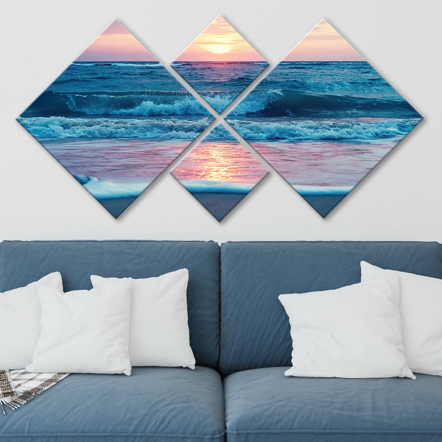 Pikturë dekorative MDF, 4 pjesë, Wallity, 4MDF1067702498