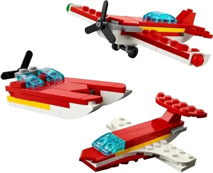 Set LEGO Creator 3 në 1, Iconic Red Plane, 30669, 51 pjesë