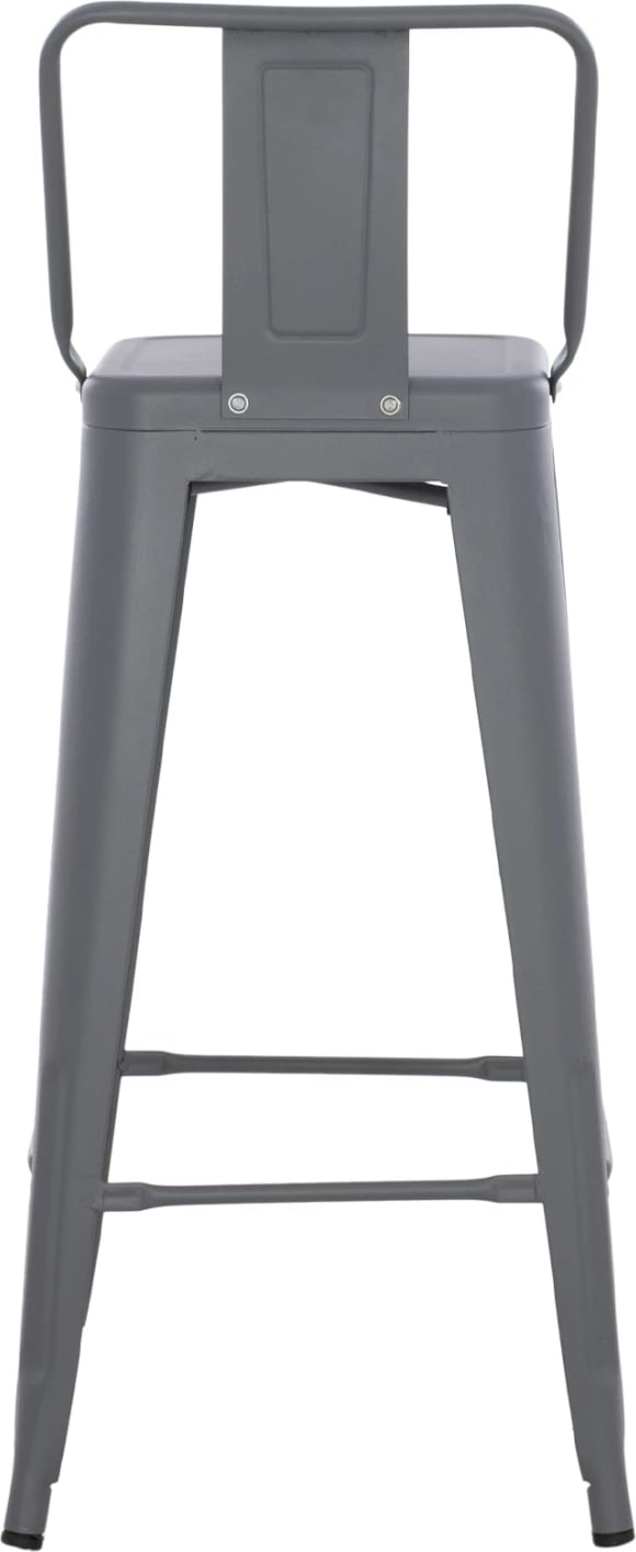 Karrige për bar me mbështetëse MELITA-PRO FH8643.50 metalike, ngjyrë gri, 42x42x100H cm