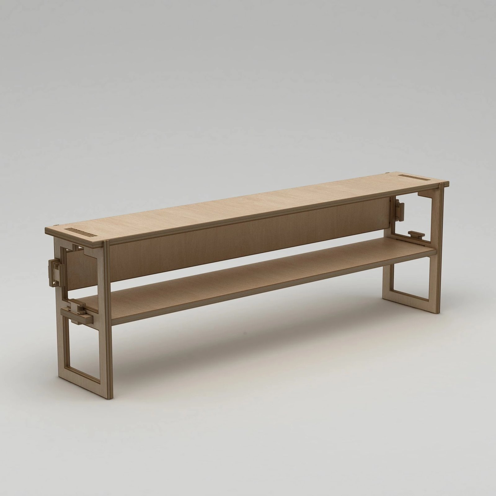 Komodë TV Skye Decor, Linea, dru natyral