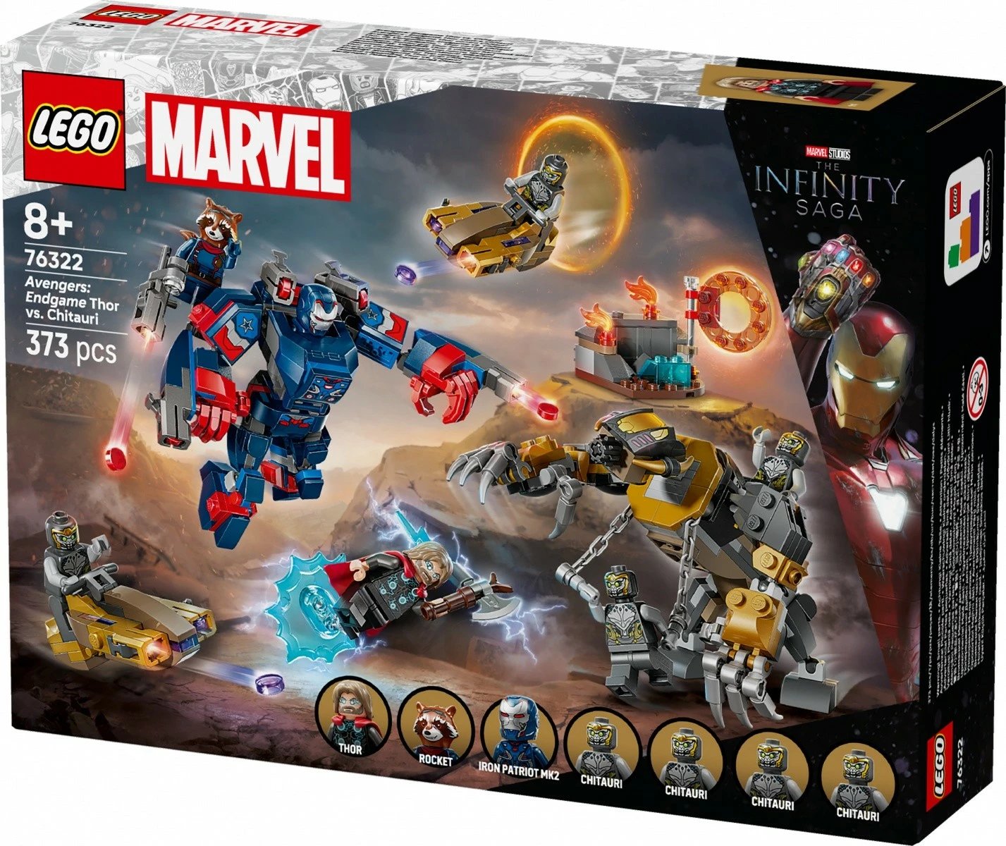 Set LEGO Marvel Avengers 76322 Thor vs. Chitauri, 373 pjesë
