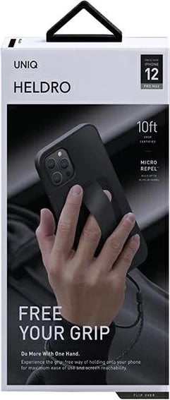 Mbështjellës UNIQ Heldro për iPhone 12 Pro Max, i zi