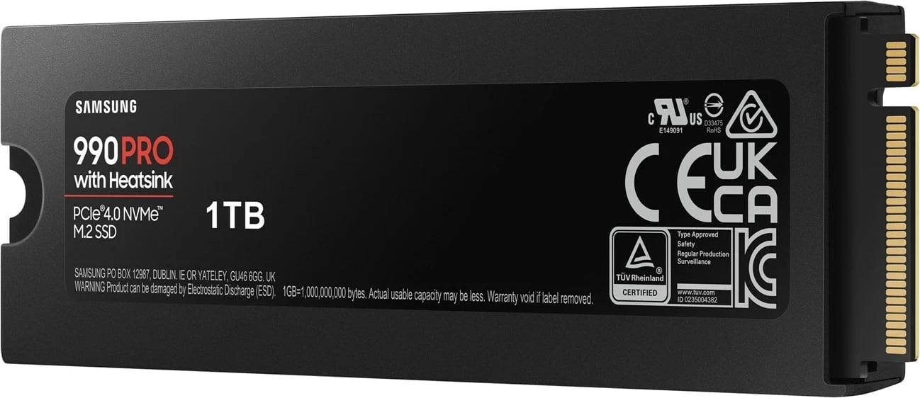 SSD Samsung 990 PRO, 1 TB, M.2, PCI Express 4.0, i zi