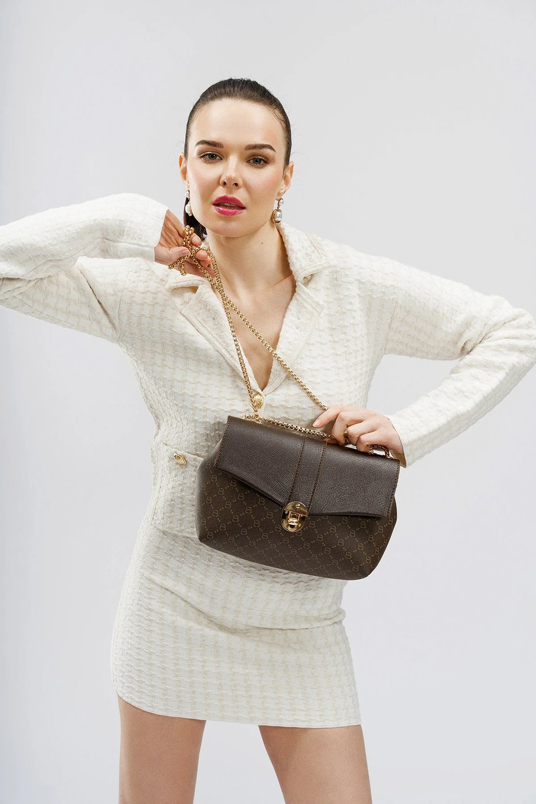 Çantë shpine Lucky Bees, 1228 v2, ngjyrë kafe